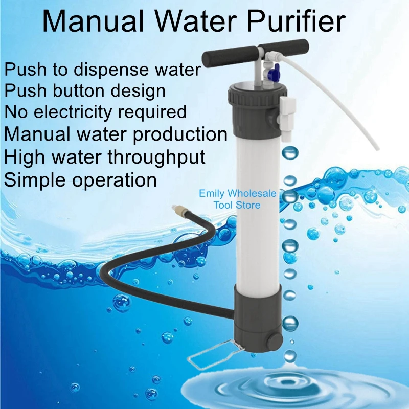 Small Manual Portable Filter Emergency Rescue Filter Water Purifier Outdoor Field Water Purification Equipment