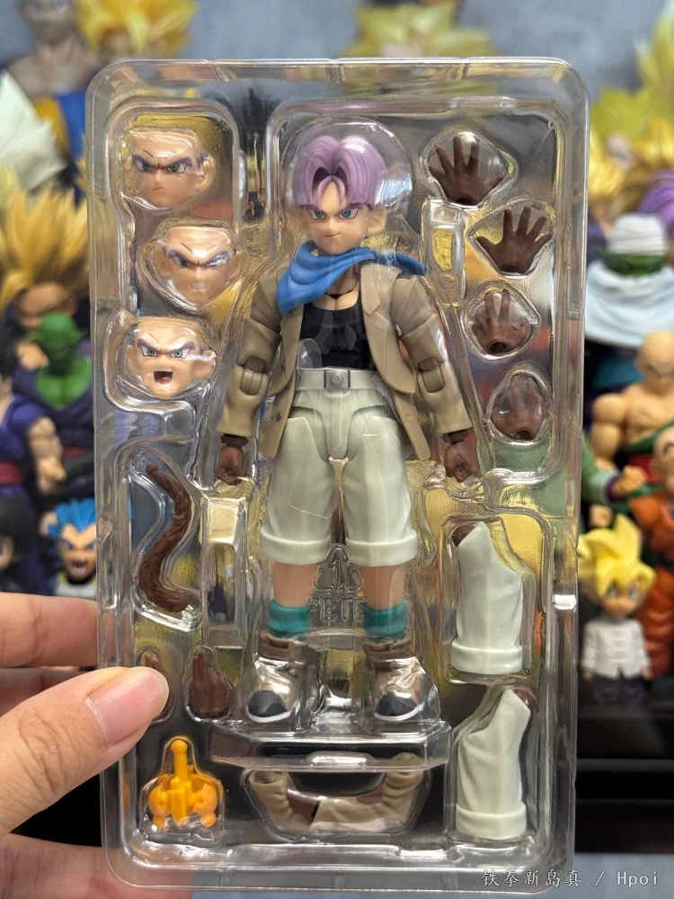 100% Original Bandai Sh Figuarts Shf Dragon Ball Gt Trunks Action Figures Anime Modeltoys Collection In Stock