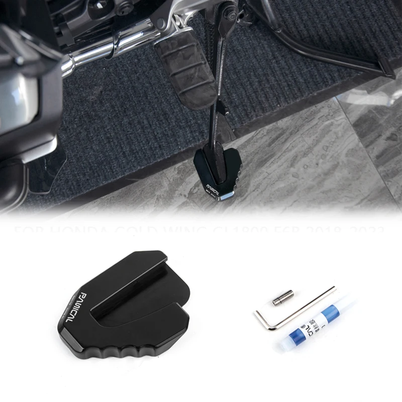 

Panical Kickstand Foot Side Stand Extension Pad Support Plate Enlarge For Honda Goldwing GL1800 F6B 2018-2025 Motorcycle
