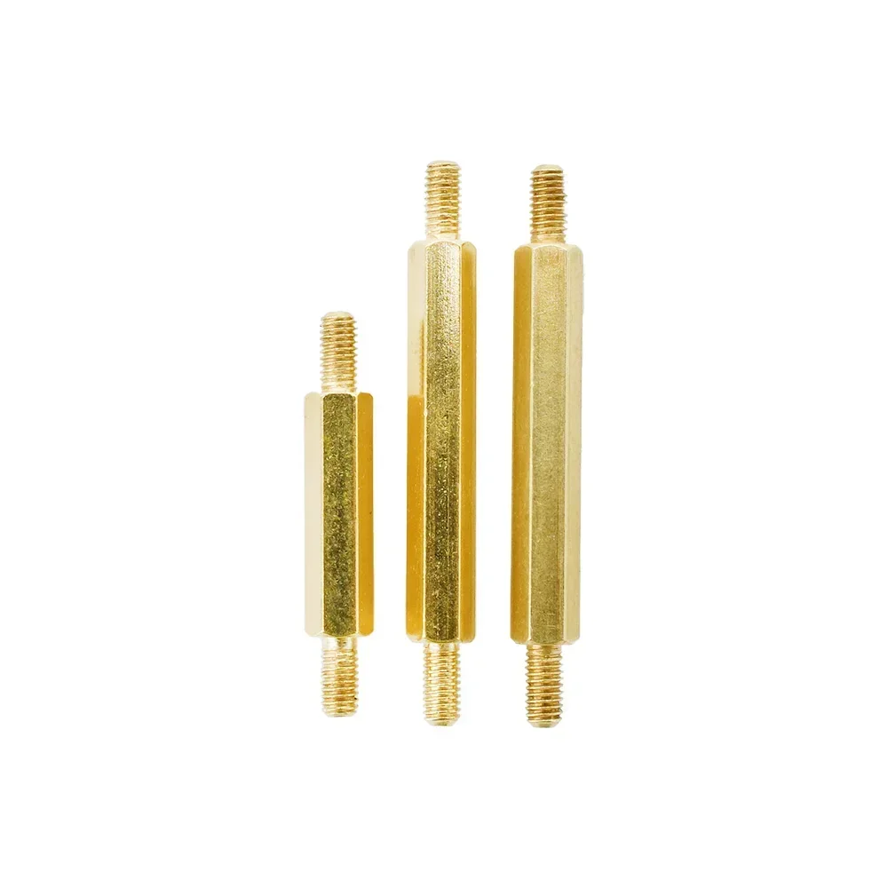 Wholesale M3 M4 Hex Brass Motherboard Standoff Male to Male Rack Stud Spacing Screws PCB Support Pillars Bracket Spacer Bolt