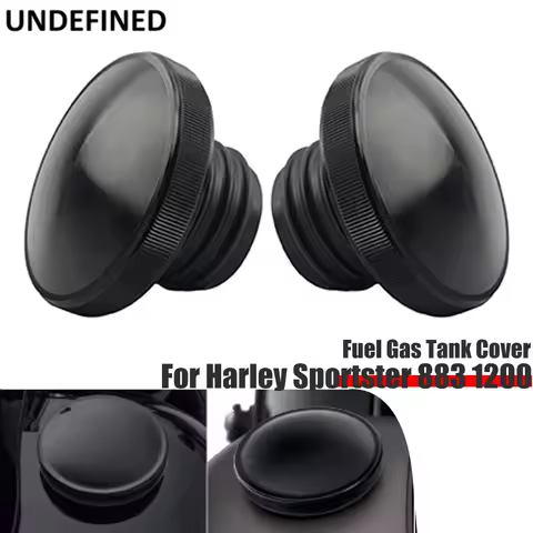 Fuel Gas Tank Cover For Harley Sportster 883 1200 Road King Dyna 96-18 Softail 1 Pair Left Right Vented Oil Cap Aluminum Plastic