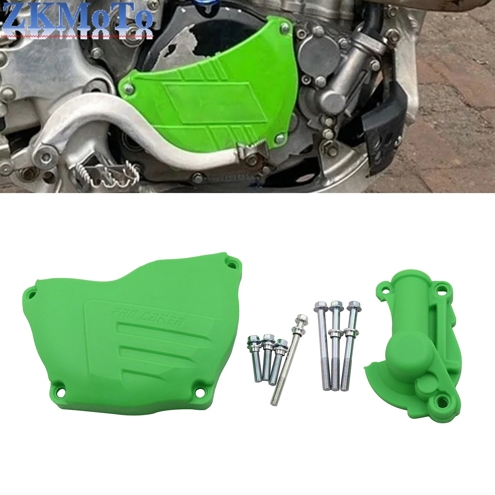 

Для Kawasaki KX250F KX 250F 2004-2010 2011 2012 2013 2014 2015 2016 2017 Защитная крышка сцепления мотоцикла крышка водяного насоса