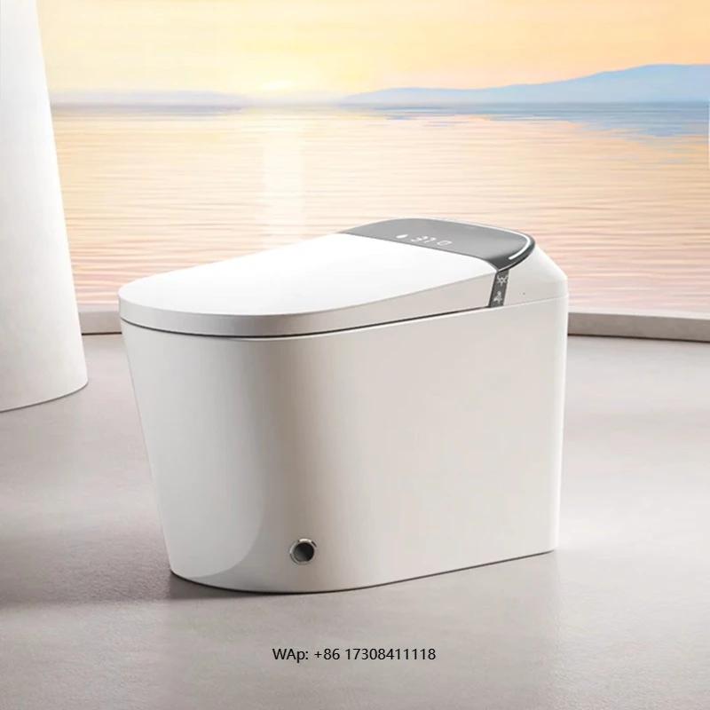 

Porcelain Floor Standing Toilet Siphon Flushing Commode Bathroom Ceramic Elongated One Piece Toilet for Hotel