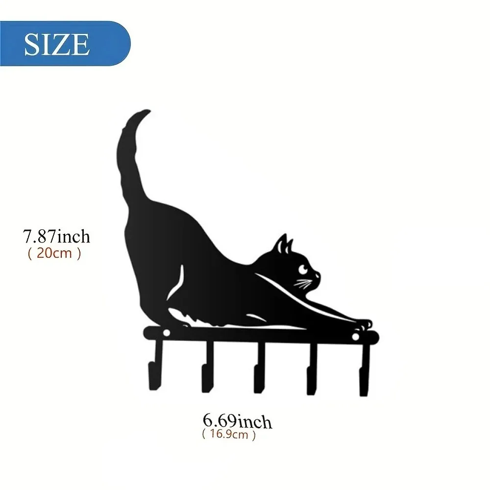 Charmante Kattenfamilie Tuinpalen-Decoratief Schattig Kattensilhouet, Ideaal Voor Tuin, Tuin En Gazon, Elegante Buitenbeelden