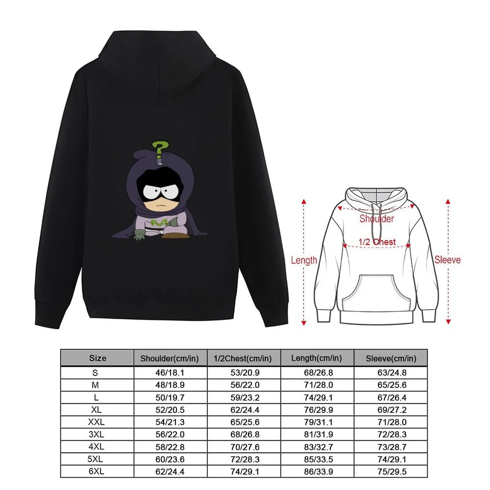 [HD] South Park - Mysterion Hoodie ملابس الخريف الكورية ملابس رجالي جرافيك تي شيرت رجالي ملابس رياضية على الطراز الكوري