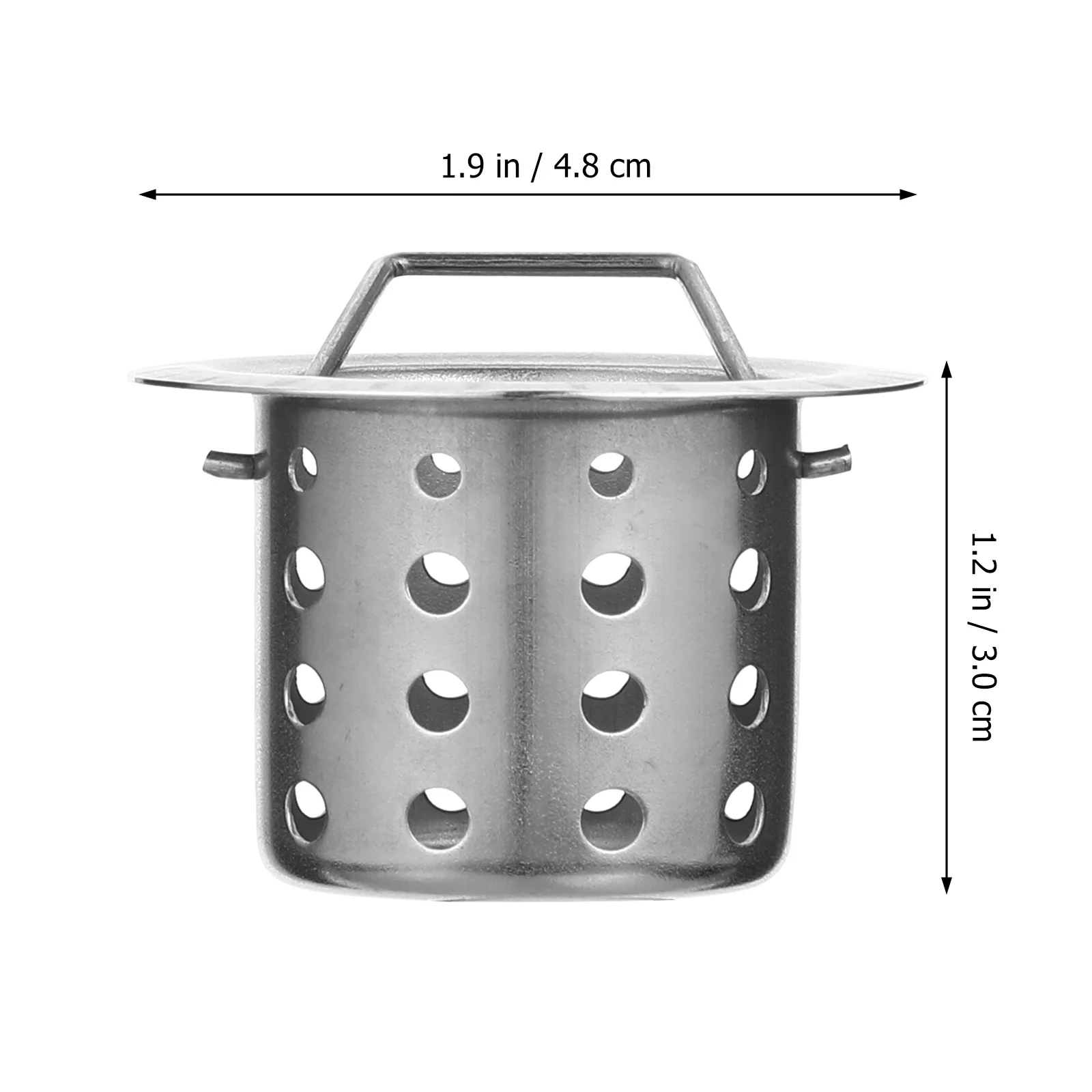

Stainless Steel Sink Strainer Basket for Kitchen Drain with Anti-Clogging Shield Round Hole Design Fits Most Garbage Disposals