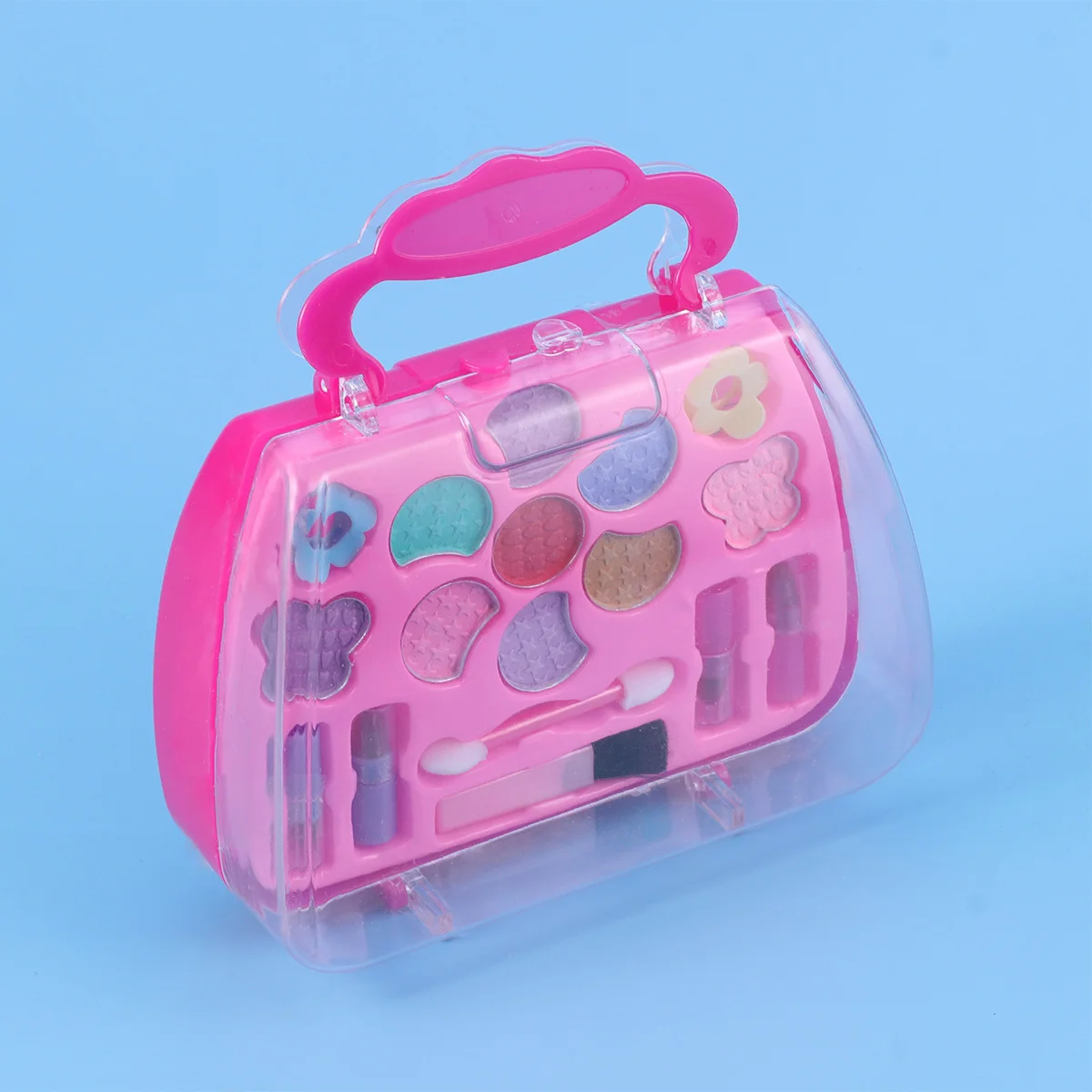 Kinder Make-up Set Kinder Mädchen Make-up Fall Waschbar Pretend Play Reise Kit Kunststoff Schönheit Salon Eitelkeit Box Für Kinder