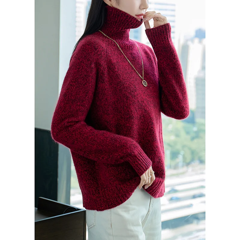 

Dongguan Daliang Women's Knitted Sweater Premium Quali New Arrival from Chaoan Long Sve High Collar Regular Fit Autumn...