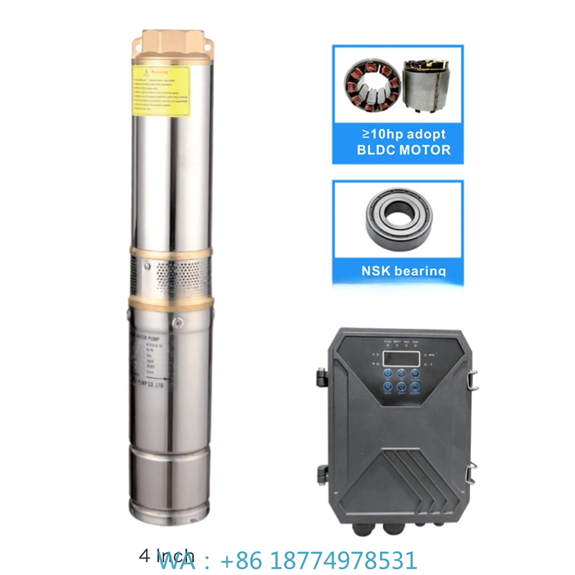 DC Deep Well Solar Water Pump Submersible Solar Pump System Solar Pump Manufacturer 4 Inch AC