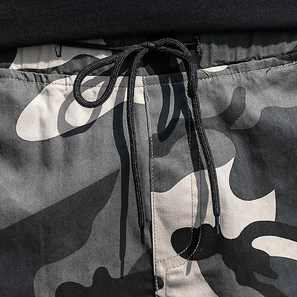 Мужские бриджи, летние модные повседневные свободные прямые шорты, уличные повседневные камуфляжные комбинезоны с множеством карманов, шорты