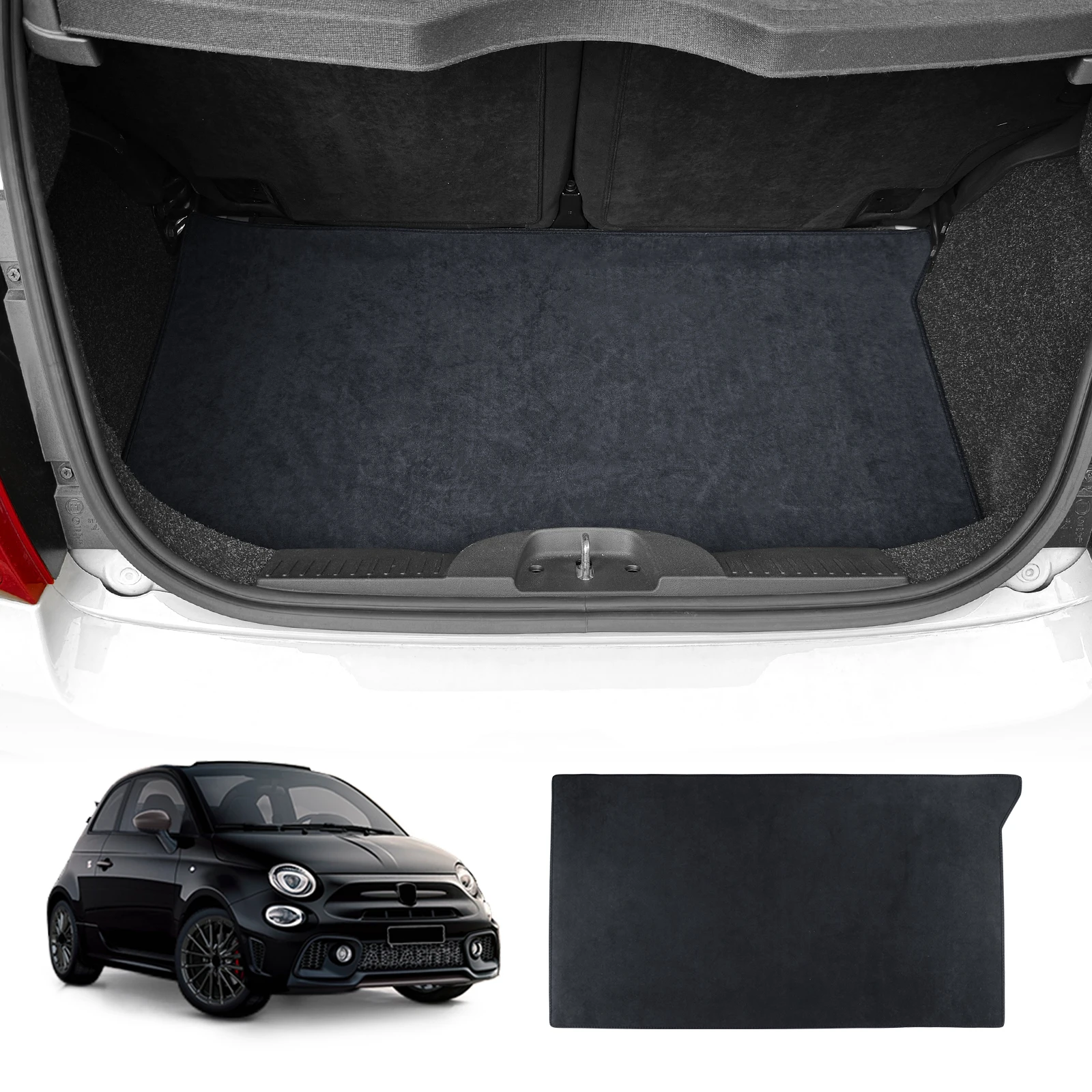 

Для Abarth 595/695 2012-2024 для Fiat 500 2008-2024 автомобильный коврик в багажник, аксессуары, пылезащитный, водонепроницаемый, защитный, задний коврик, килимок