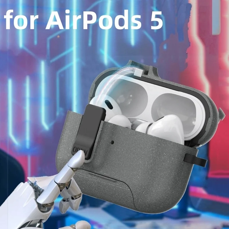 for AirPods 5 Case Compatible with Magsafe Luxury Earphone Cover Case for AirPods Pro 3 with Magnetic Lock Lid for AirPods 4/5