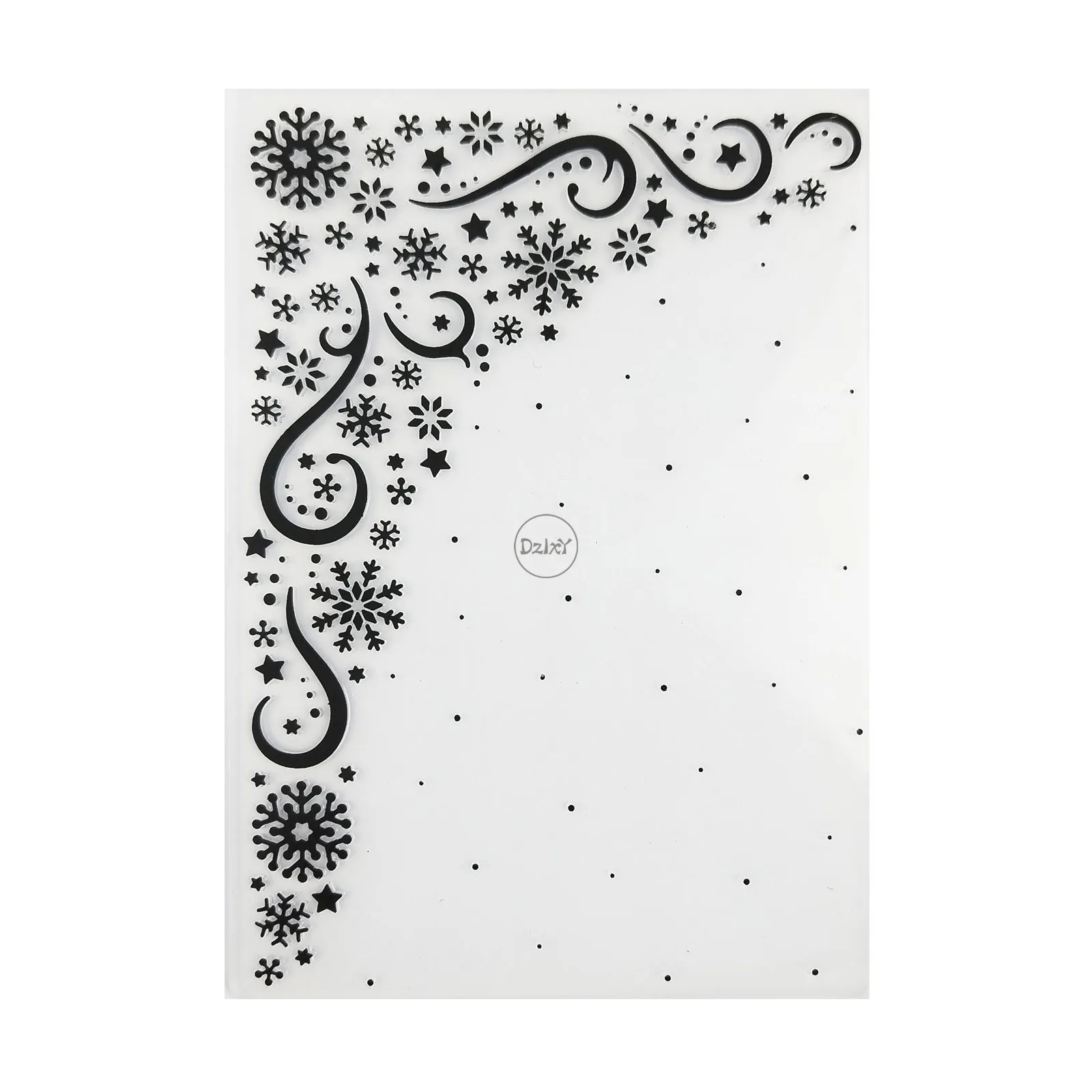 Carpetas De Plástico Copos De Nieve Navidad 10.4 X 14.7 Cm