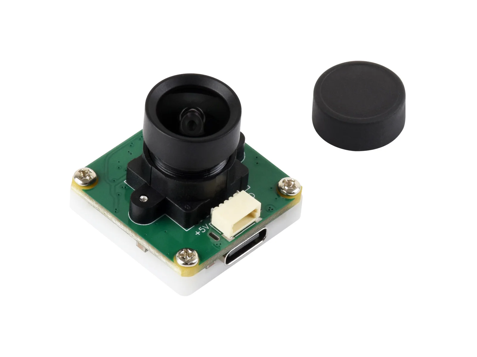 Фото USB-камера Waveshare OV4689 4MP (A), 92 °   FOV, поддерживает порт Type-C и разъем SH1.0 4PIN, без искажений, Plug and Play