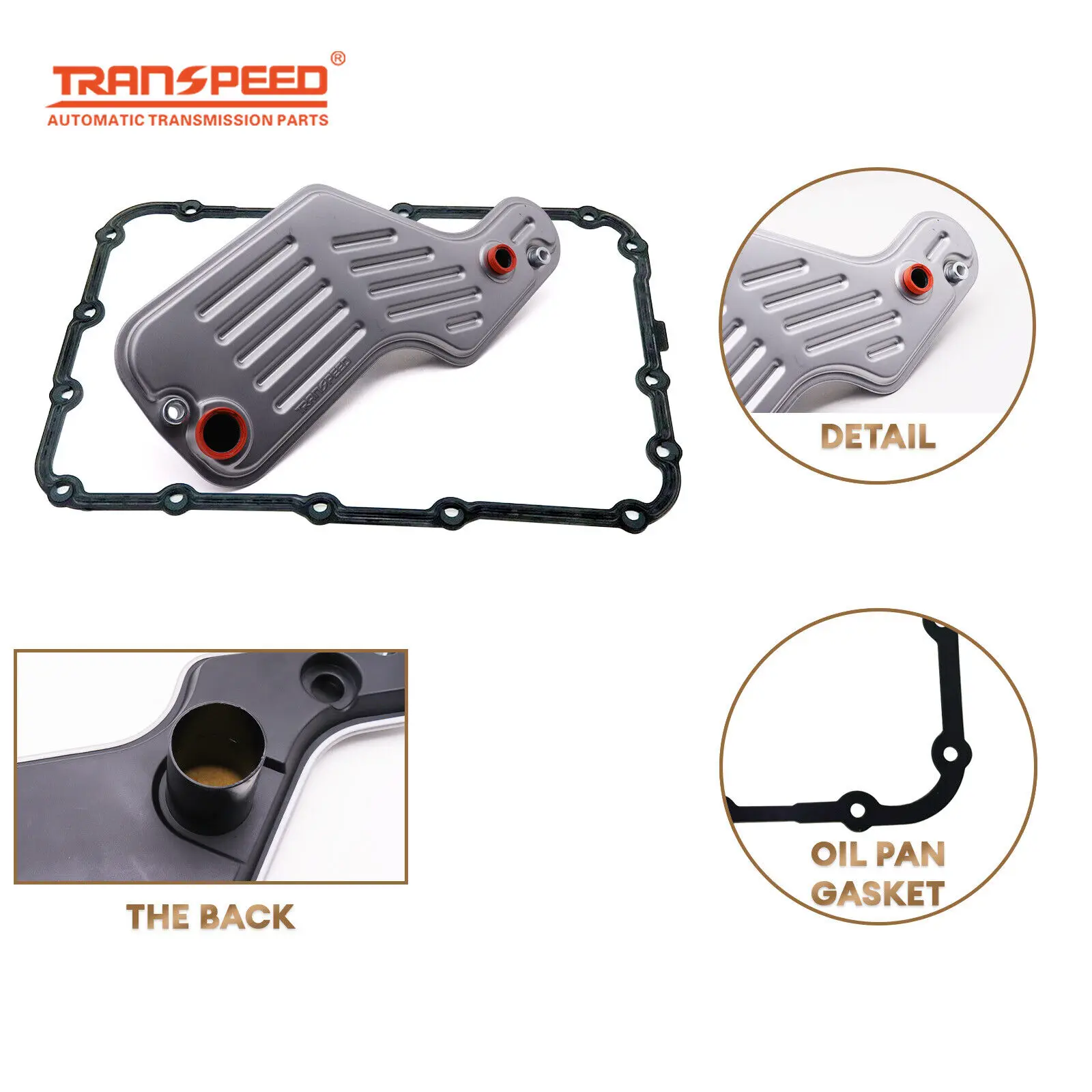TRANSPEED 5R55W 5R55S Transmission High Mouth Filter Gasket Kit 1L2Z-7A098-AC for FORD