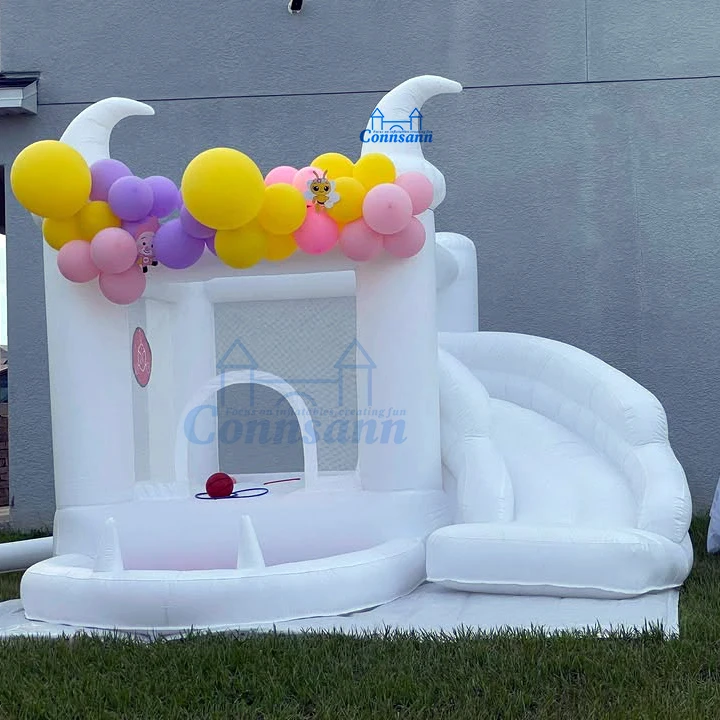 10FT Magic Hat Bounce House Betoverend kasteelontwerp voor fantasie-avontuur en feestelijke feestsfeer voor kinderen