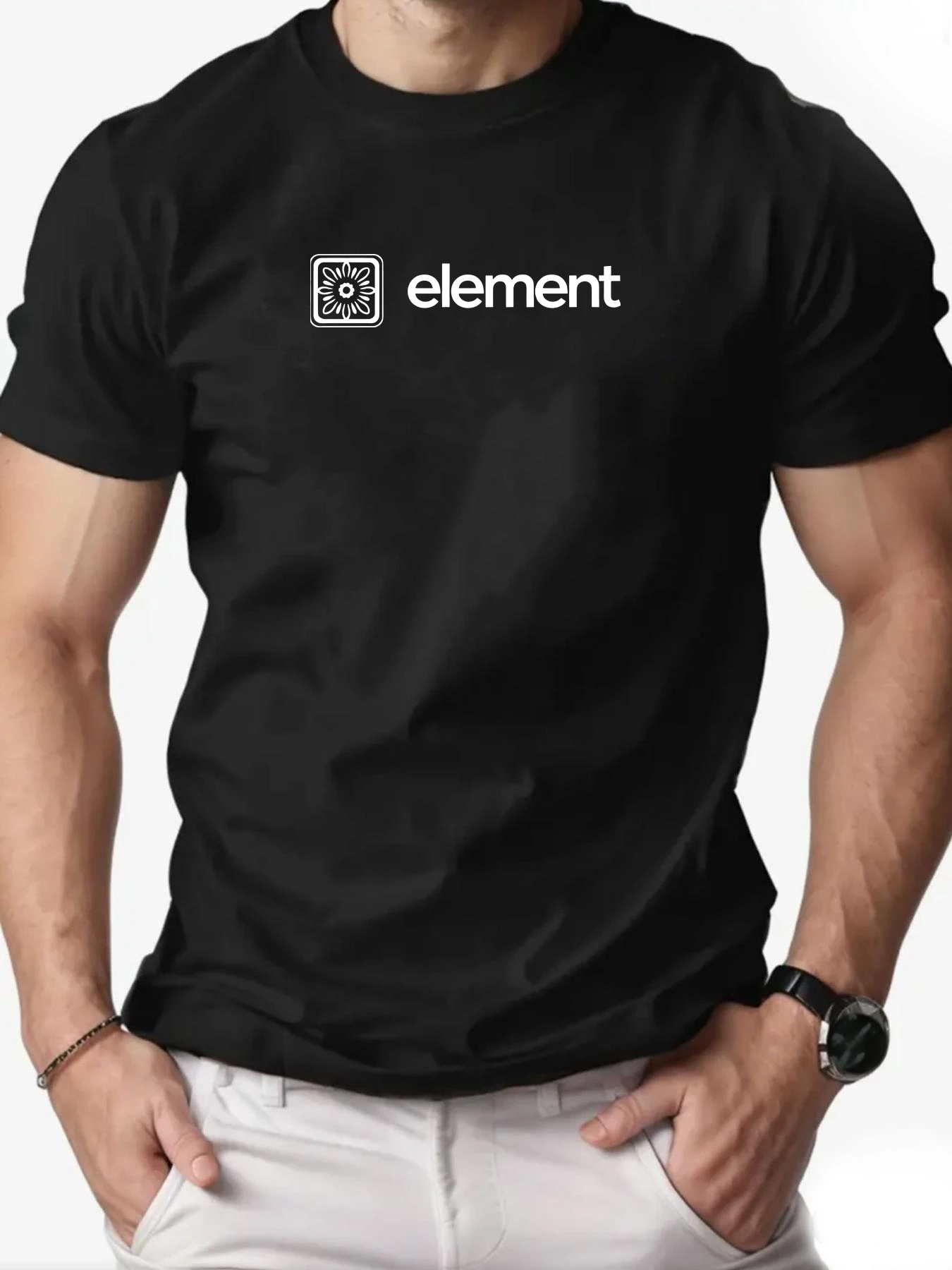 American Minimal 180g Pure Cotton Men Short Top Timeless Casual Shirt