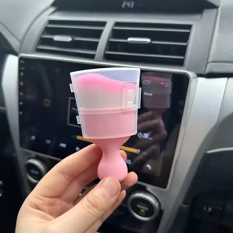 1/3/5 pçs rosa escova de remoção de poeira do carro ar condicionado escova de limpeza saída de ar lacuna remoção de poeira ferramenta de limpeza interior
