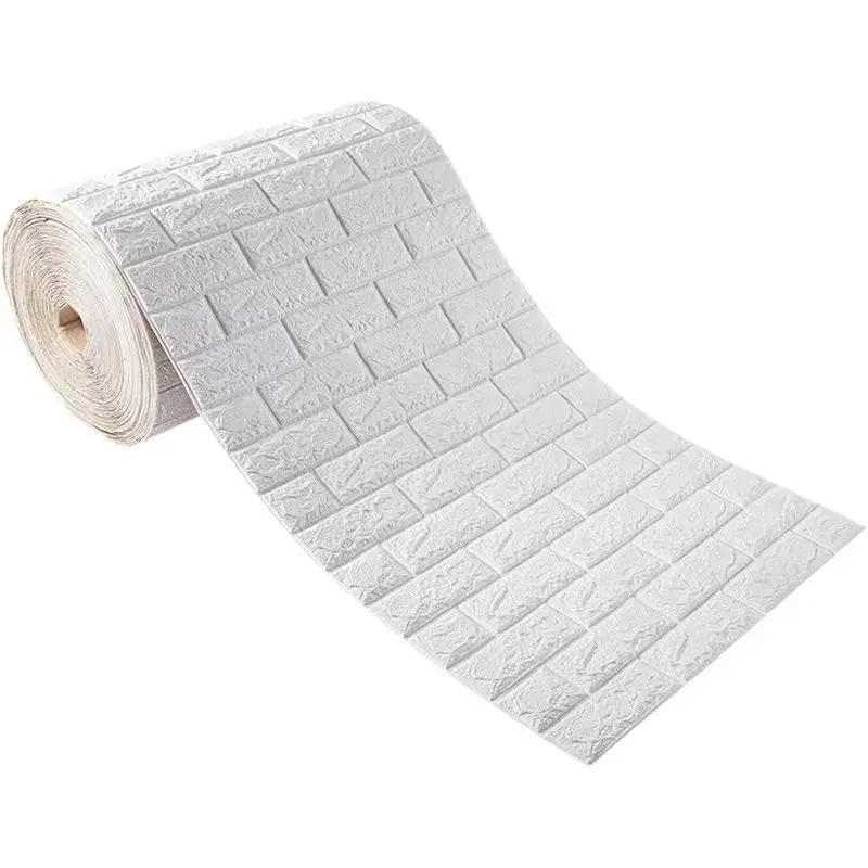 5/10m Long 3D Wall Sticker Imitation Brick Home Decor Bedroom Waterproof Self-adhesive DIY Wallpaper For Living Room TV Backdrop