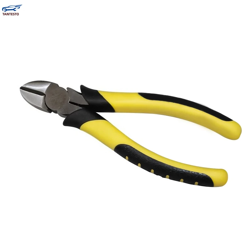 Tang Oblique 6 Inci, Tang Mulut Miring, Peralatan Perbaikan Mobil, Hemat Tenaga, Nosel Mulut Terbuka Sebagian, Tang Mulut Terbuka Sebagian