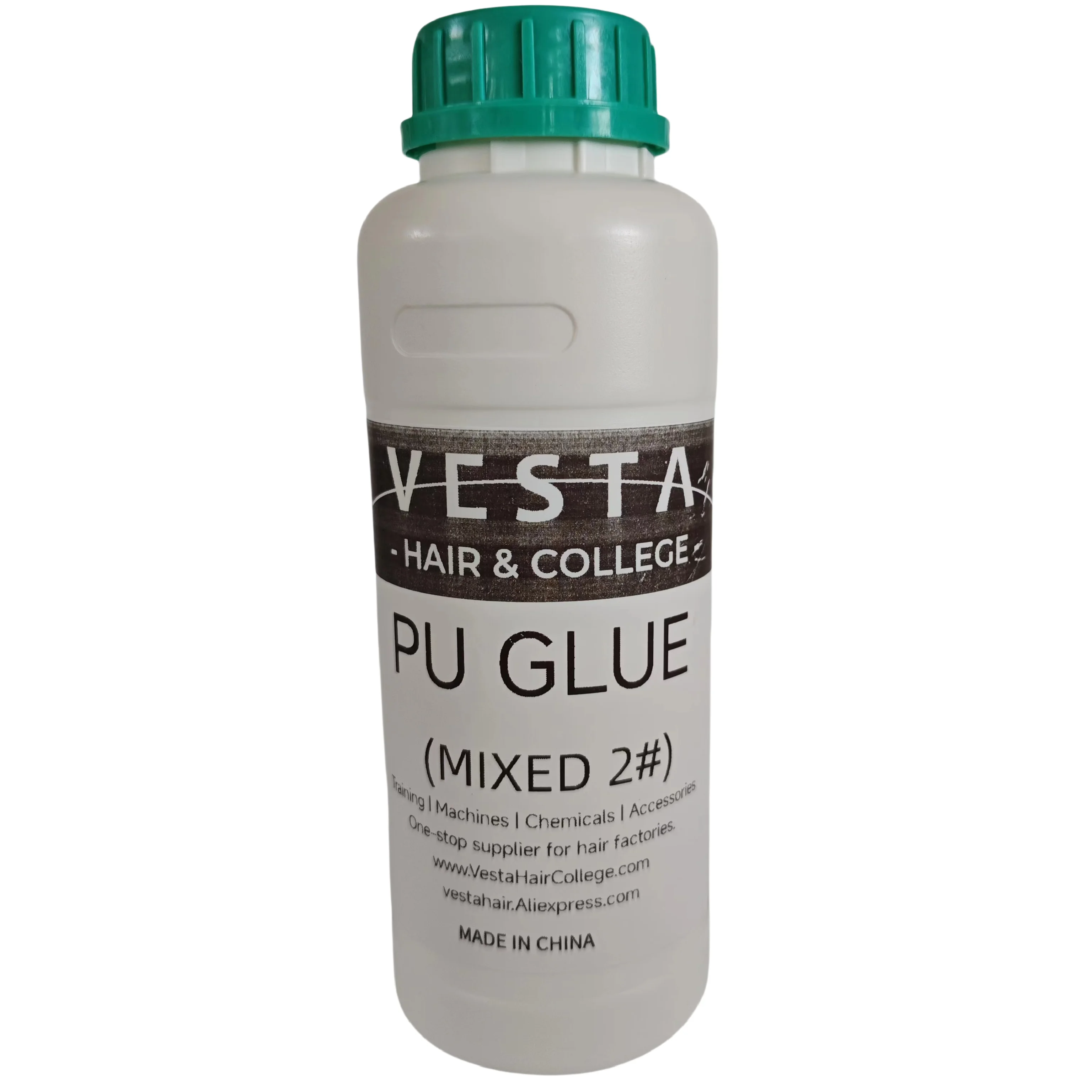 Vesta Pu pegamento mezclado listo para hacer cinta extensión de cabello peluquín Topper 500 g/botella