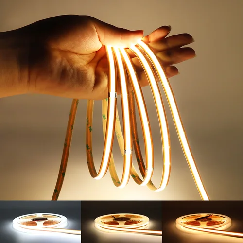 고휘도 프리 컷 FCOB LED 스트립, 24V, 12V, DC 8mm, 넓은 RA 90 +, 조도 조절식 유연한 미니 컷 528LED, FOB COB LED 리본 라이트 테이프 Best5 고휘도 프리 컷 FCOB LED 스트립, 24V, 12V, DC 8mm, 넓은 RA 90 +, 조도 조절식 유연한 미니 컷 528LED, FOB COB LED 리본 라이트 테이프 Best5