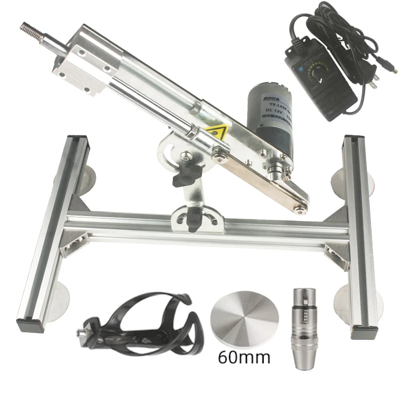 Telescopic Linear Actuator Kit with Stand 60mm Stroke Big Thrust DC 12V Motor Reciprocating Motion for DIY Projects