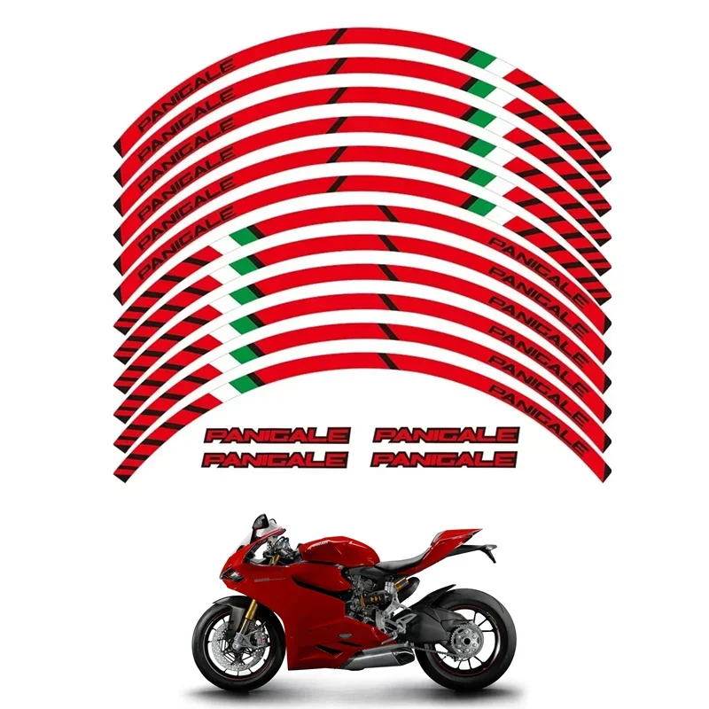 For DUCATI PANIGALE 1199 S 899 1299 S R 959 Motorcycle Parts Contour Wheel Decoration Decal Sticker - 2