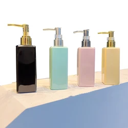 250ml Soap Pump Dispenser Bathroom Shampoo Kitchen Dish Square Pump Bottle Refill Shower Plastic Hand Liquid Storage Container