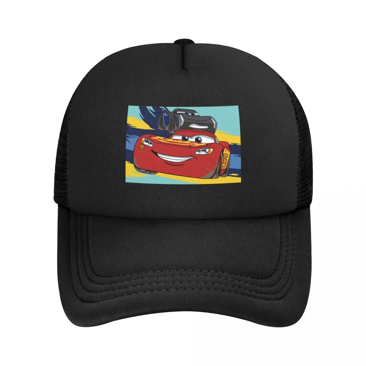 Power Shadow Lightning Mcqueen Cars Baseball Cap Vintage Baseball Mesh Trucker Cap Hat