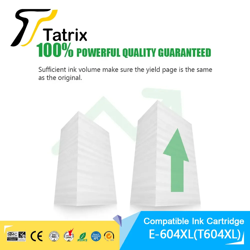 Tatrix EU 604XL T604XL T604 XL 604 Premium Compatible Inkjet Ink Cartridge for Epson WF-2910DWF/WF-2930DWF/WF-2935DWF/WF-2950DWF