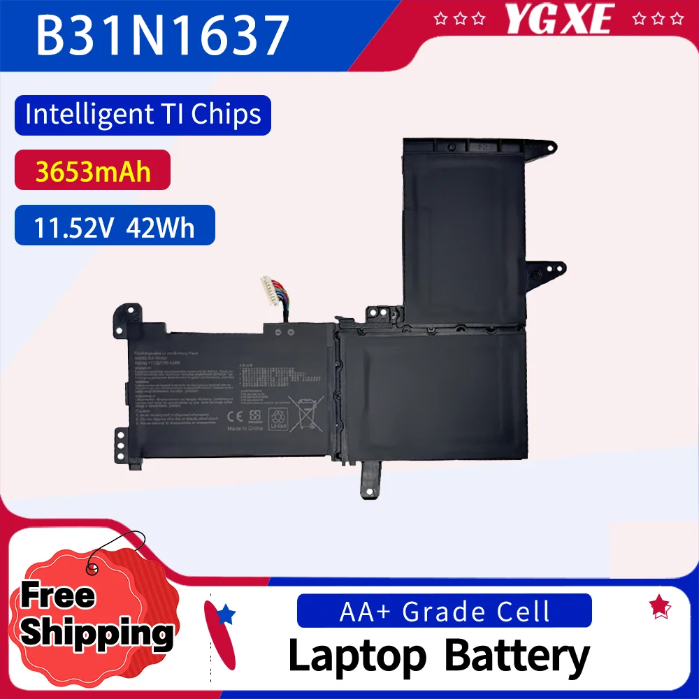 

B31N1637 Laptop Battery for ASUS VivoBook X510 X510U X510UQ X510UA VivoBook S15 S510UA S510UQ S510UN S510UR F510UA F510UQ