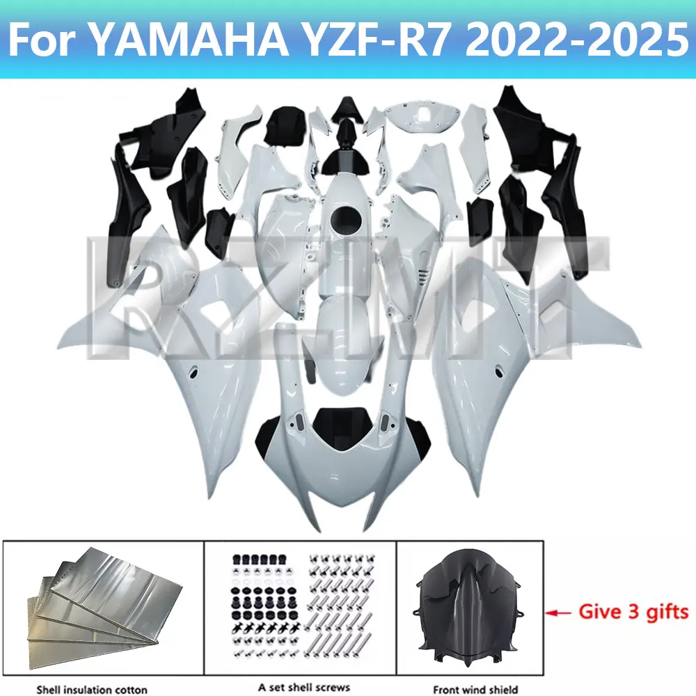 Motorcycle Fairing Set For YAMAHA YZF-R7 2022-2025 Unpainted Fairing Bodywork Components Pack