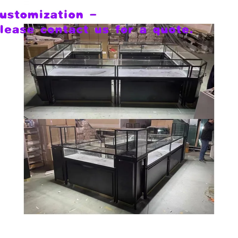 custom.Custom Modern Wooden Luxury Led Display Shelf Racks Mall Jewelry Watch Used Cabinet Counter showcase Kiosk