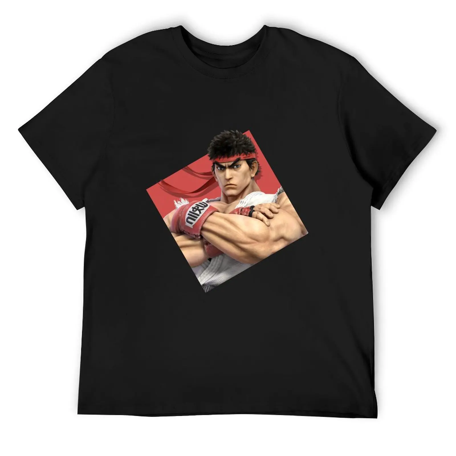 

Smash Bros. Ultimate Ryu Diamond Icon T-Shirt croswit shirt man anime clothes summer 2025 mens big and tall t shirts