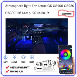 Gialulimn LED 백라이트 조명 GS GS200 GS250 GS300 GS350 2012-2019 인테리어 장식 램프 Ambiente Atmosphere kit