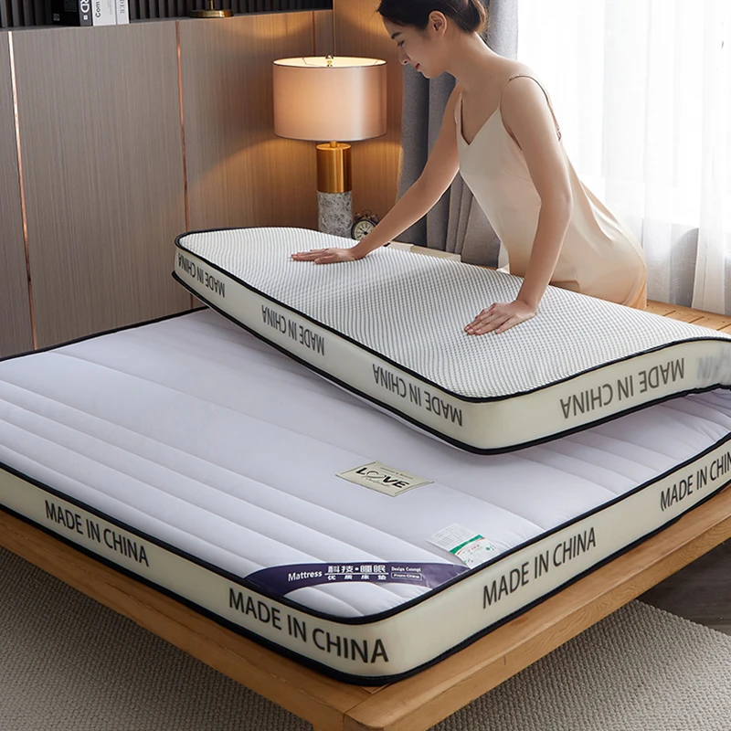 Thailand latex mattress anti-compression memory cushion home bedroom double thickened 10cm tatami mat student dormitory single