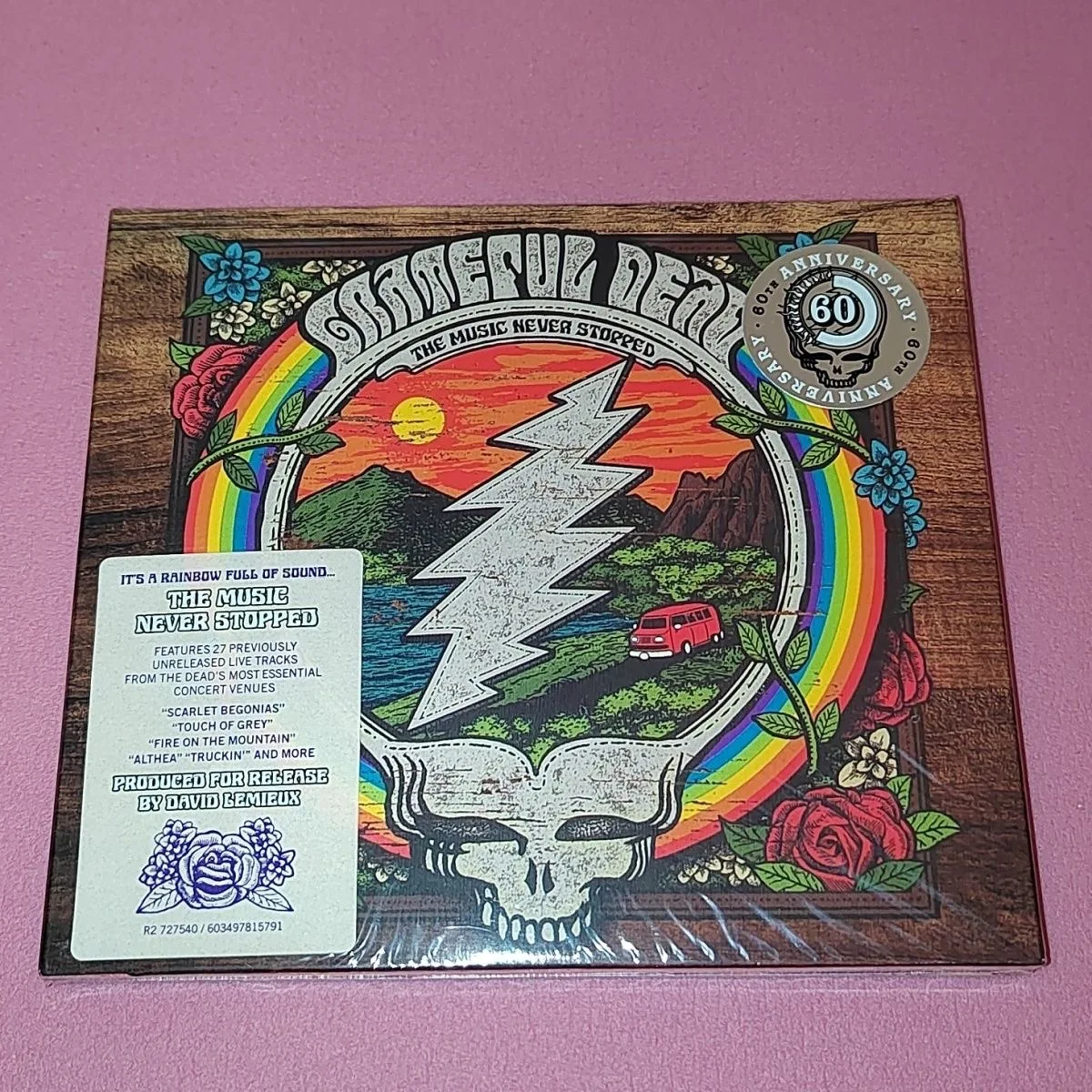 Colección de 3 discos musicales del 60 aniversario, CD de música de Rock Jerry Garcia, álbum The Music Never Stopped, Althea