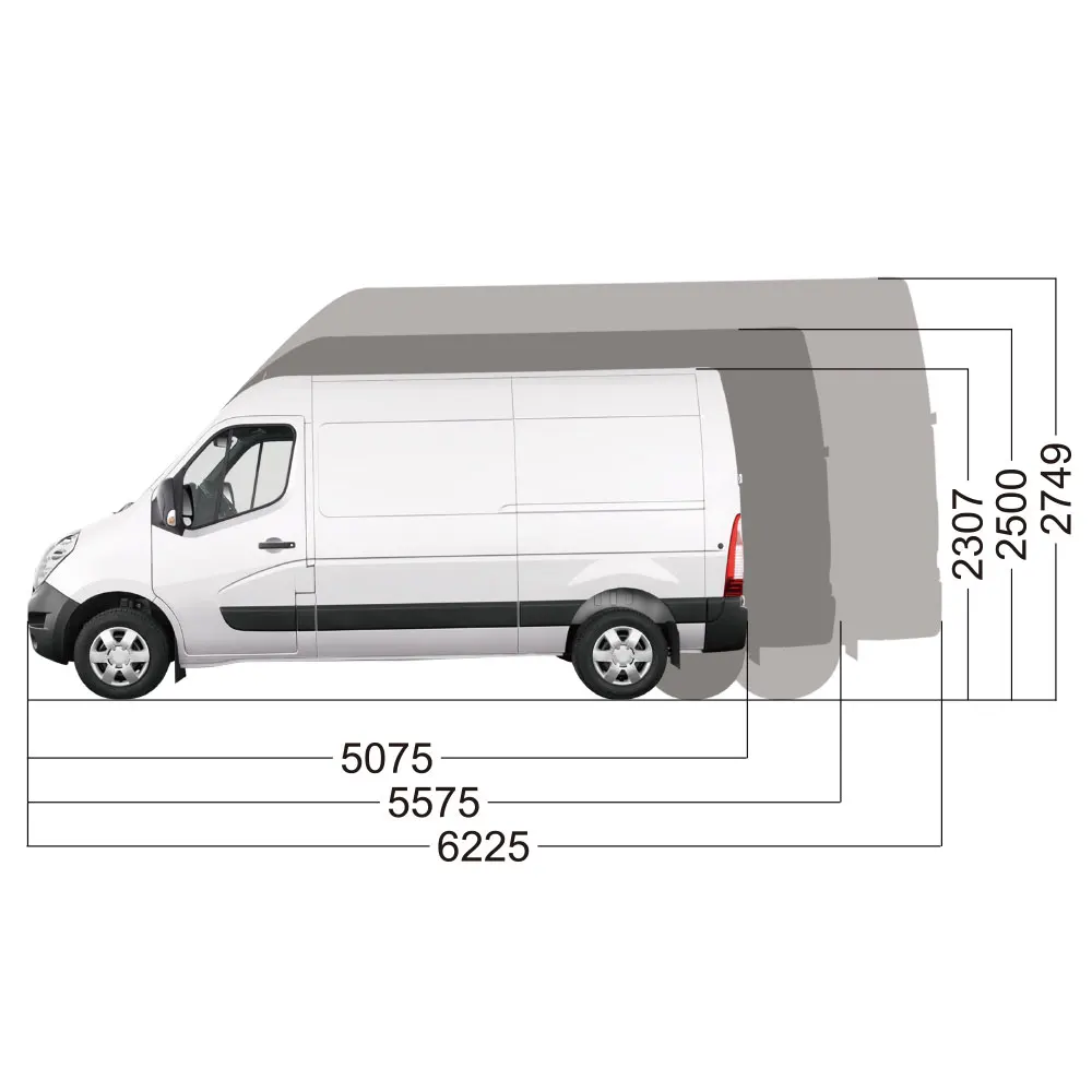 2PCS Car Stickers For Renault Master 2 3 4 NIssan NV400 Interstar Opel Vauxhall Movano Tuning Accessories Camper Van Mountain - view 5