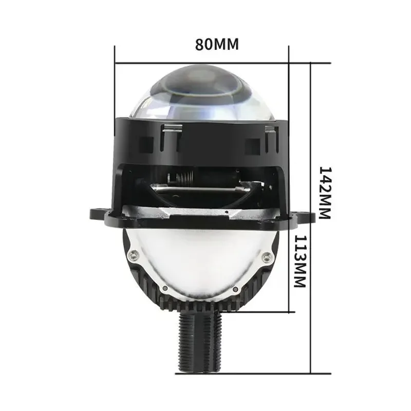 

New K112 Laser Lens Car LED Headlights Dual Lamp Cups Direct High Beam Cannon Headlights Spotlight Cross Border