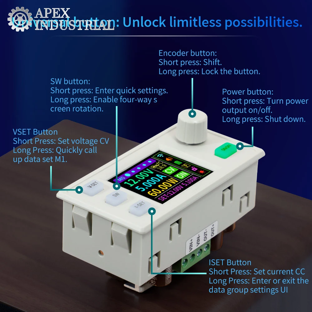 XY6506S CNC 조정 가능한 DC 전압 조정기 전원 공급 장치 실험실용 정전압 전류 유지 보수 벅 모듈