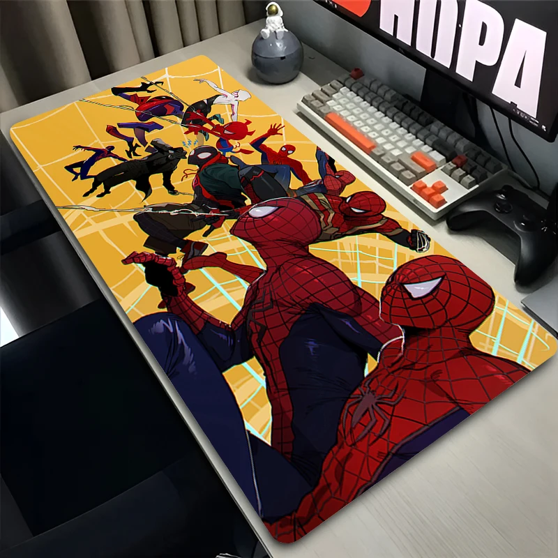 

Anime Spider-Man Large Mouse Pad Laptop Rubber Office Carpet XXL Keyboard Accessories Mousepad Gaming Gamer Decorative Table Mat