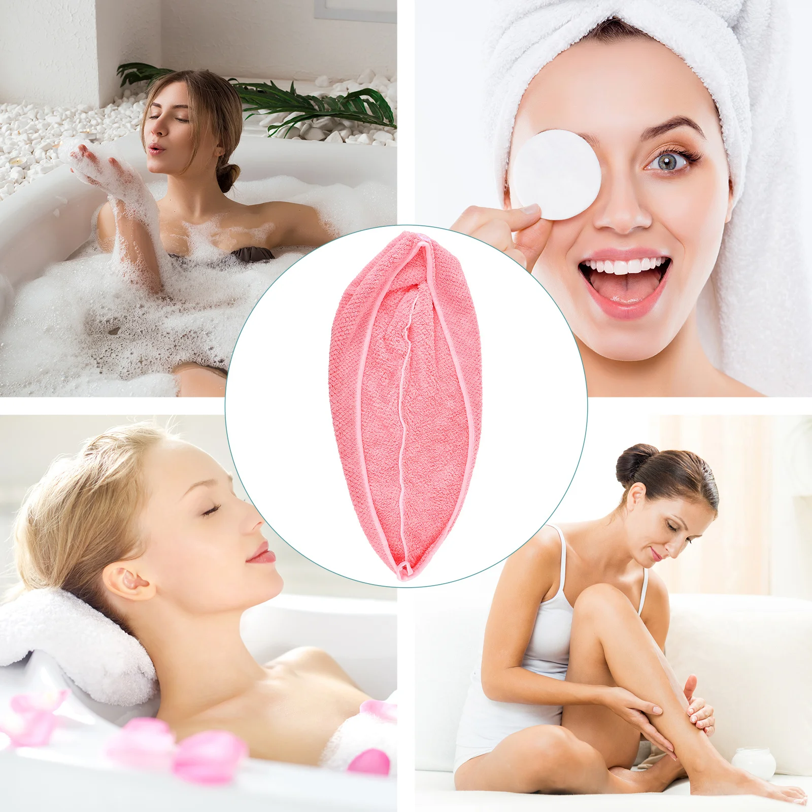 

Towel Wrap Quick Dry Bathing Hat Fast Drying Hair Cap Lightweight Shower Wrap Salon Dry Hair Hat Bath Essential Accessories