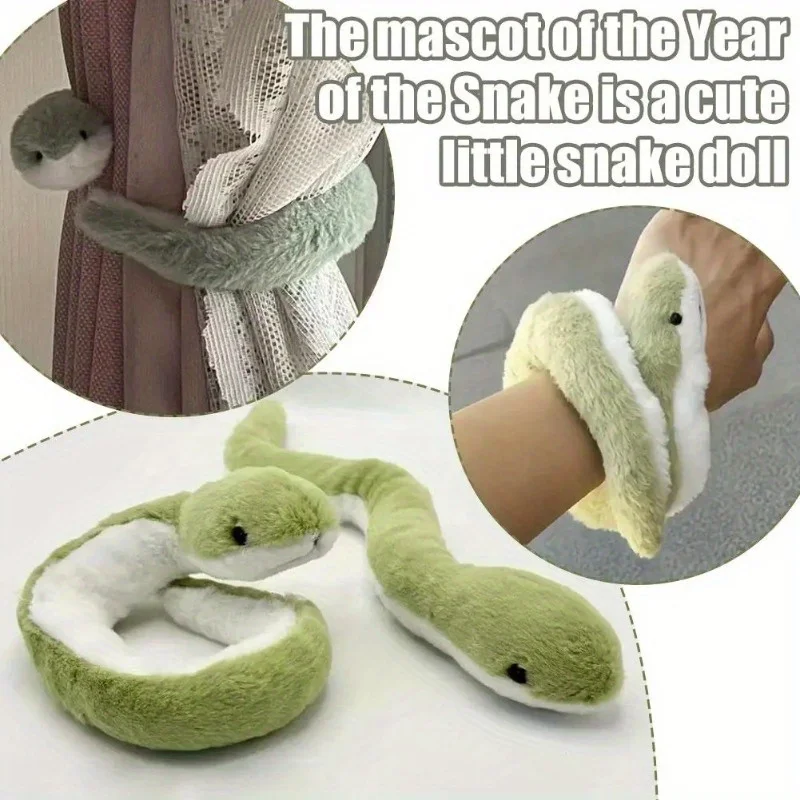 New Year's Little Snake Plush Toy Doll Playful Children's Girl Cute Ornament Doll Mascot Doll Dolls Cute Snake Plush Toy