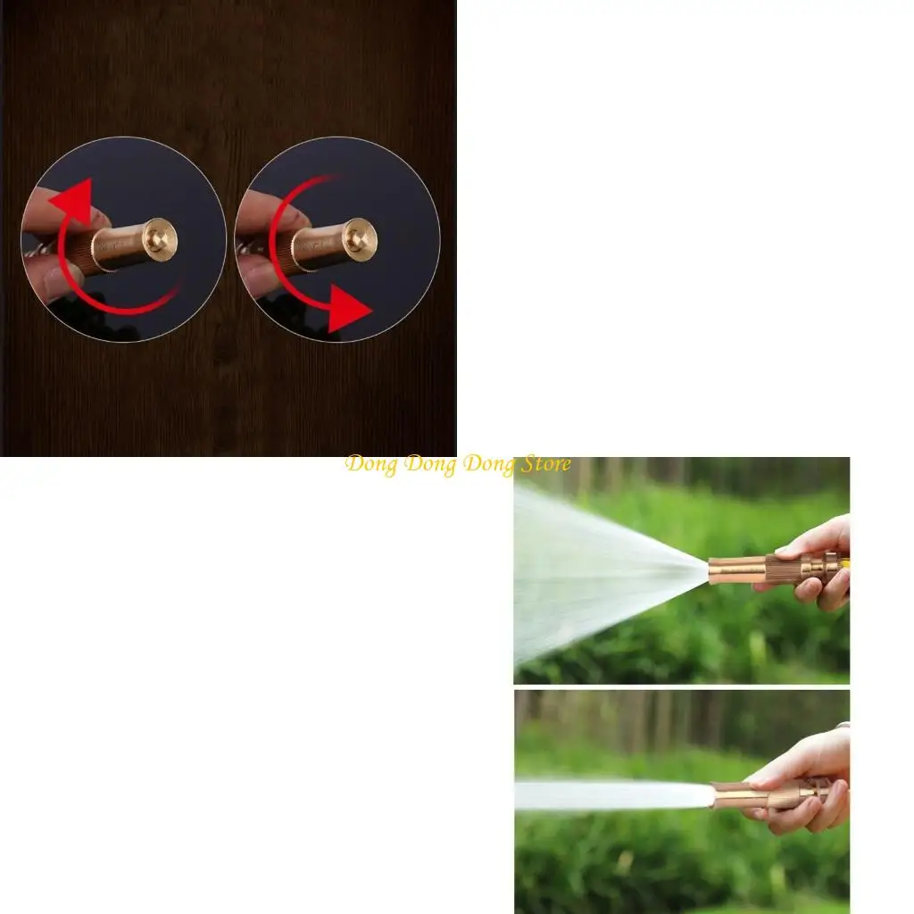 

Adjustable Garden Brass Nozzle Water Hose Nozzle Sprayer Car Wash
