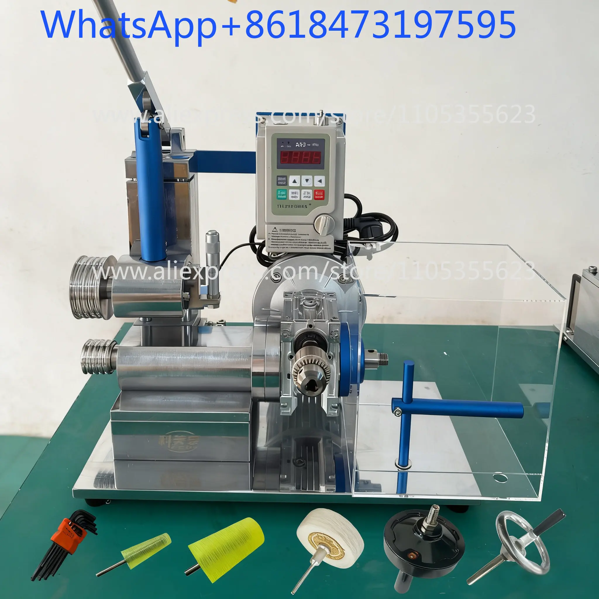 Electric bracelet shaping machine Jewelry processing Brushed rolling sand grinding Plain ring Gold tool