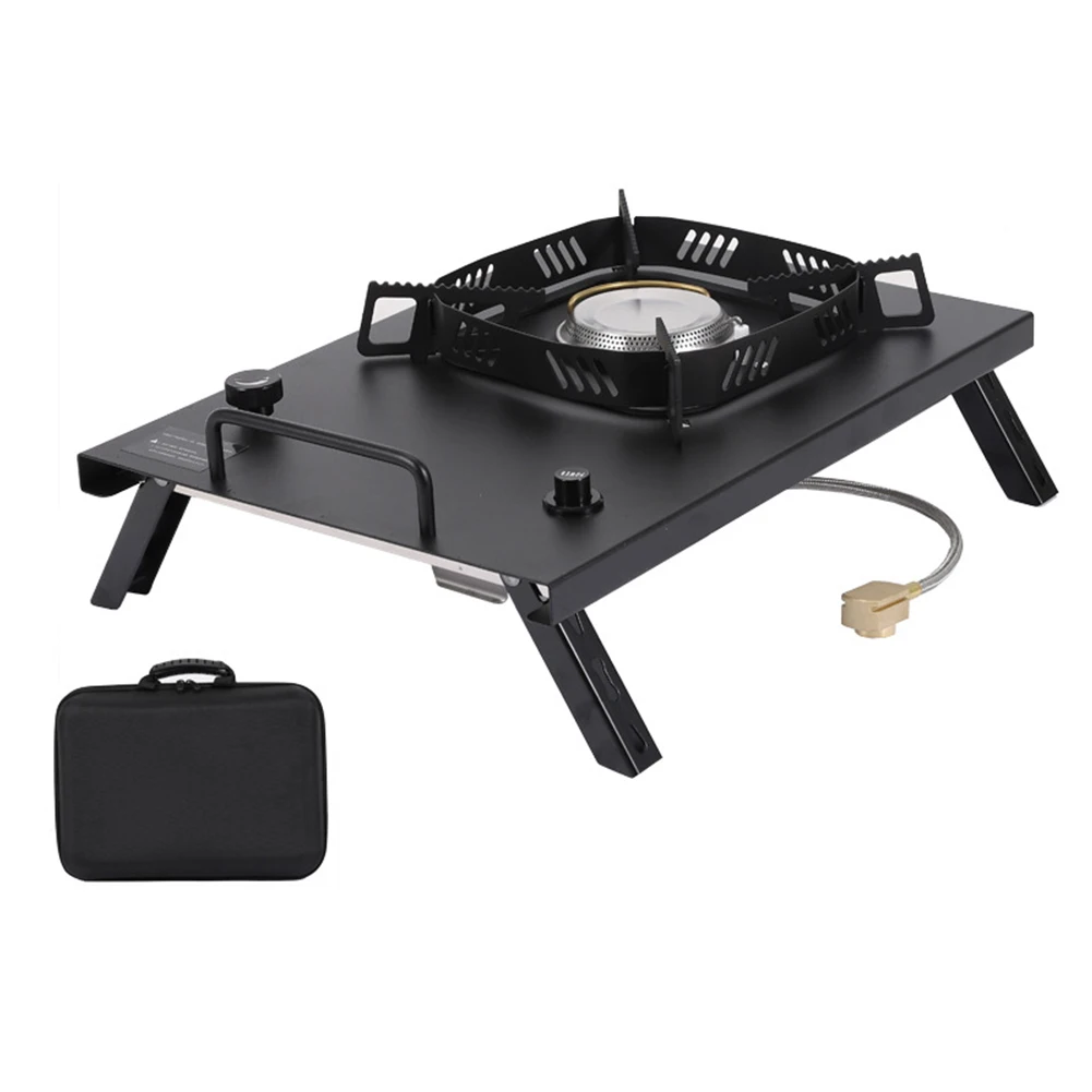 

Camping Trips Camping Stove Compact Gas Cooker For IGT Table Outdoor Stove Copper Construction Foldable Storage Stainless Steel