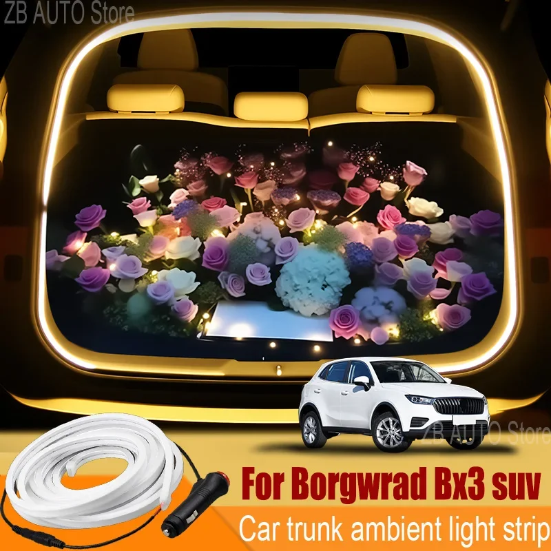 

For borgwrad Bx3 Automobile trunk ambient light automatic sensing car interior lighting with accessories
