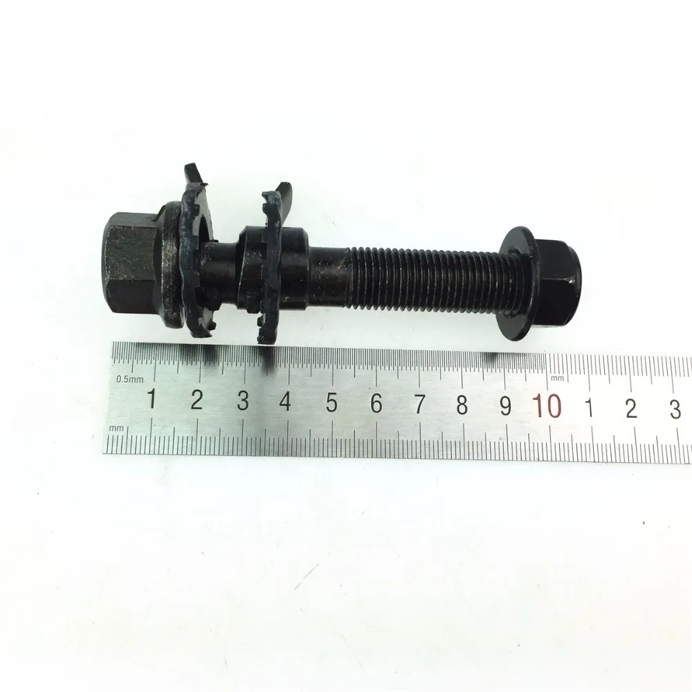 1pcs 18mm Auto parts Four wheel alignment tire eccentric screw adjustment camber bolt Black 10.9 bolt -18mm