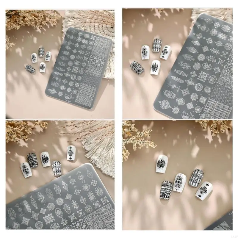 Stamping Mold With Christmas Snowflake Engraving Stainless Steel Craft Tool For Girls And Teens Metal Template